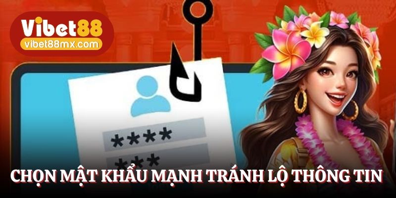 Chọn mật khẩu mạnh tránh lộ thông tin